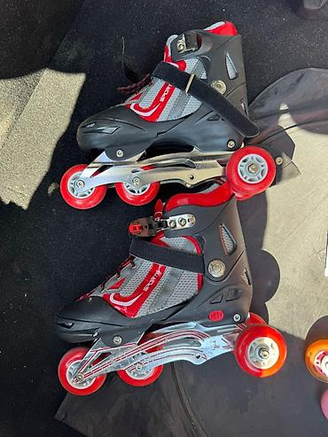 Roliklər: Inline skeyt (roller skates) – tənzimlənən ölçülü, 4 təkərli model - — 1