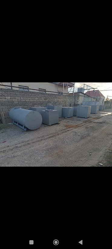 Dəmir su çənlərimiz hazırdı içməli su üçün hazırlanıb içərisinə