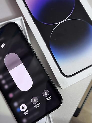 Apple iPhone: IPhone 14 Pro, Б/у, 256 ГБ, Deep Purple, Коробка, 79 % — 3