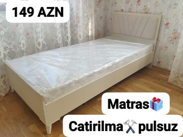 Sifarişlə çarpayılar: 🤗Bazsiz madel carpayi 🏷️Cemi 149 Matras daxil ✓Reng secimi movcutdur