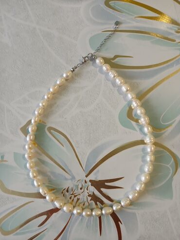 Бусы: Натуральный крупный Жемчуг Натуральный средний Жемчуг Цепочки с — 6