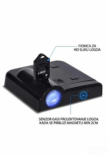 Tuning oprema: LED projektori logotipa za vrata automobila – set 2 kom - Bežični — 5