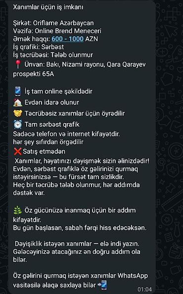 tap az iş elanları bakı: SMM menecer tələb olunur, İstənilən yaş, Təcrübəsiz — 1