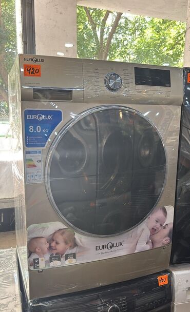 Paltaryuyan maşınlar: Paltaryuyan maşın Eurolux, 8 kq, İşlənmiş, Avtomat, Qurutma var, Kredit var, Ödənişli çatdırılma