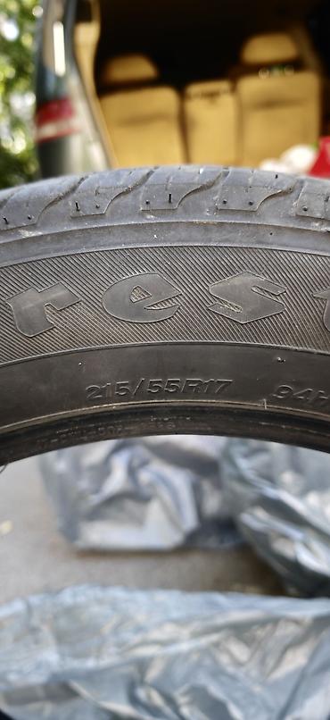 mishlen: Резина б/у на пару месяцев Firestone с одной заплатой Michelin — 2