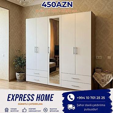 Dolablar: Yeni, 5 qapı, Siyirməli, Açılan, Düz dolab — 1
