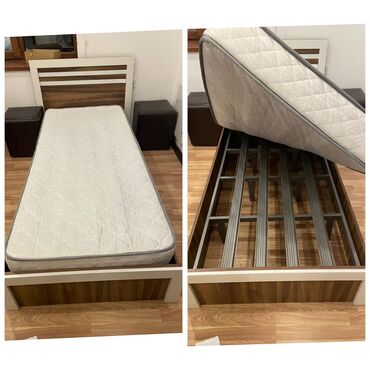 спальная мебель в баку цены: Новый, Односпальная кровать, С матрасом