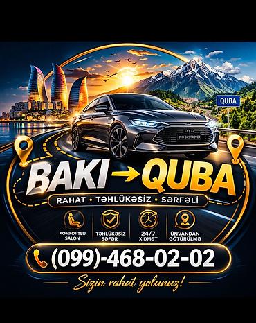bakı quba: Minik avtomobili, Bakı - Quba, 7 Oturacaq — 3