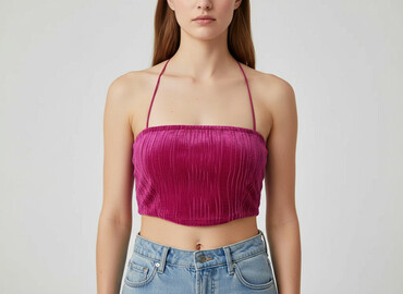 stradivarius top bez ramiączek: Топ жіночий, розмір M
