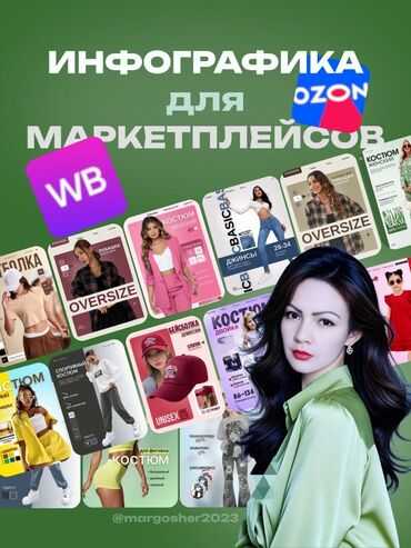 создание карточек для маркетплейсов работа: Услуга по созданию инфографики для маркетплейсов Wildberries и Ozon