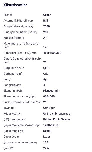 pişik şəkilləri çəkmək: Canon i-SENSYS rəngli lazer ÇFQ (printer/kopir/skaner) - Brend: Canon — 2