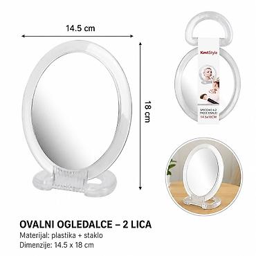 KMT Ovalni dvostrani preklopni stočni ogledalo 2802675 - Tip: ovalno