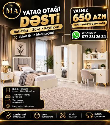 mebel parçaları: Təknəfərlik çarpayı, Dolab, Tumba, Rusiya, Yeni — 1