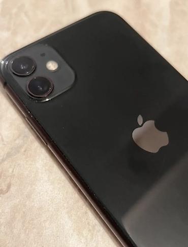 IPhone 11, Б/у, 64 ГБ, Черный, Чехол, 53 %