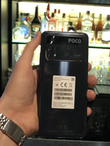 чехлы на мобильные телефоны: Poco M4 Pro, Б/у, 128 ГБ, цвет - Серый, 2 SIM