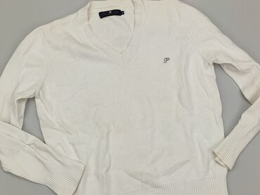 białe t shirty w serek: Sweter, M, stan - Dobry