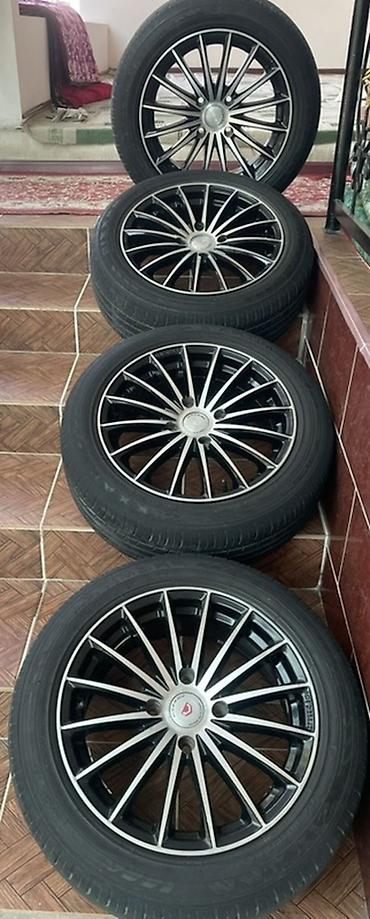 Колеса в сборе 165 / 50 / R 15, Лето, Б/у, Комплект, Литые, отверстий - 5