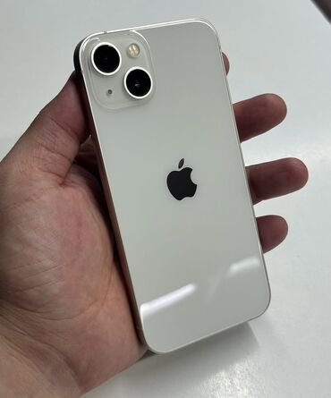 iphon 16: IPhone 13, 128 GB, Ağ, Zəmanət, Simsiz şarj, Face ID