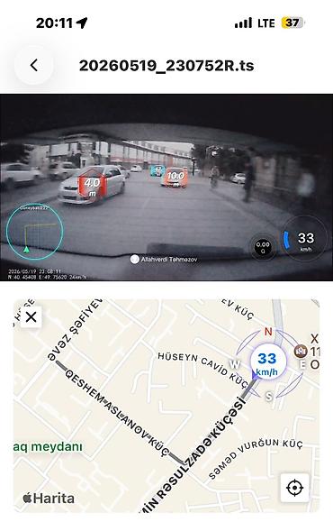 kameralı maşın: İki Linzalı Avtomobil DVR – Vehicle BlackBOX DVR Xüsusiyyətlər - GPS — 4
