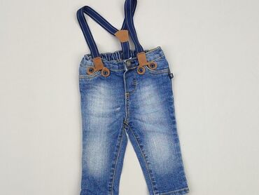 jeansy mom fit pull and bear: Spodnie jeansowe, 6-9 m, stan - Bardzo dobry