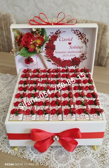 Xonça: Heri sokolad xoncasi;Heri,nisan,elcilik,toy,xina,ad gunu,xestexana — 7