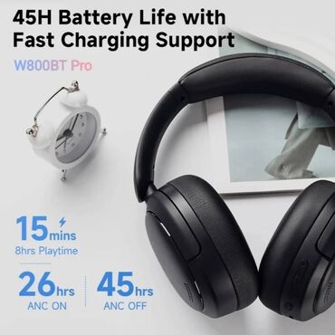 Dinamiklər və kolonkalar: 🎧 Edifier W800BT Pro – Hybrid ANC, Hi-Res Audio və 45 Saatlıq Oynatma