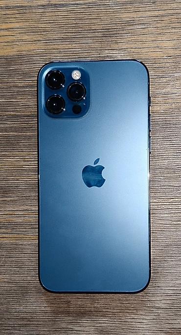 pc case: IPhone 12 Pro, Б/у, 256 ГБ, Pacific Blue, Чехол, Зарядное устройство, Кабель, 100 % — 2