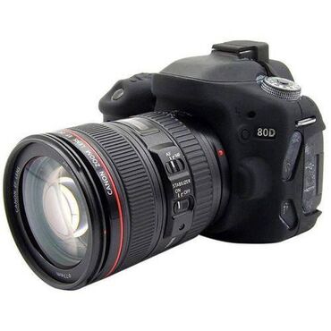 сумка для фотоаппарата canon: Canon 80D üçün silikon örtük, qara, qırmızı, sarı rəngləri mövcuddur