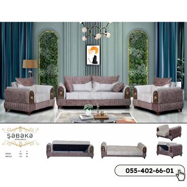 yun doseklerin qiymeti: Yeni, Divan, 2 kreslo, Bazalı, Açılan