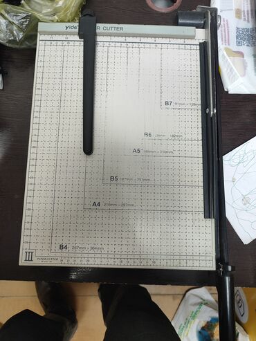 мужской набор инструментов: Резак-гільйотина для бумаги Yide Paper Cutter. - Форматы: разметка