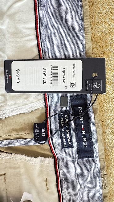 tommy sinny: Мужские брюки Tommy Hilfiger TH Flex - Модель: TH FLEX Slim Fit — 3