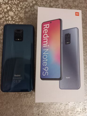 xiaomi a1: Xiaomi Redmi Note 9S, 64 GB, rəng - Boz, 
 Sensor, Barmaq izi, İki sim kartlı