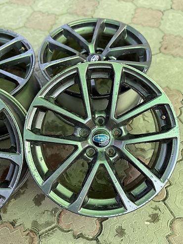 r18 subaru: Литые Диски R 18 Subaru, Комплект, отверстий - 5, Б/у — 2