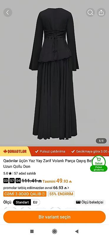 Gündəlik don, Maksi, M, Standart lalafo.az -da Gündəlik don, Maksi, M, Standart