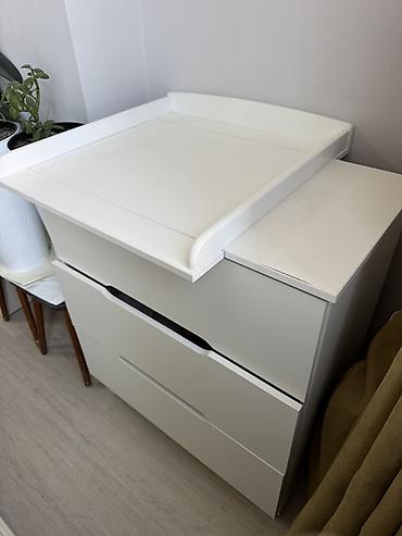 dressing table: Комод с пеленальным столиком, белый Идеальное решение “2 в 1” — 3