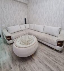 светлого голубой пуфик: RumiEndirim ‼️‼️Divan acilan bazali .Olcu 2/3 .Pufik daxil 400₼ .Unvan