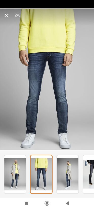 мужская джинсы: Джинсы цвет - Синий