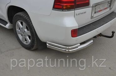 хромированные: Защита бампера на lx570 или land cruiser 200 Цена 12000 сом Хром не