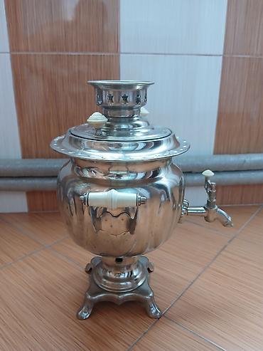 samovar almaq: SSSR vaxtından qalan elektrik samovarı olub, sonradan latun boru — 3