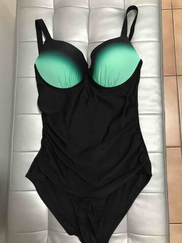 tankini kupaći kostimi: M (EU 38), L (EU 40), XL (EU 42), Single-colored, color - Black