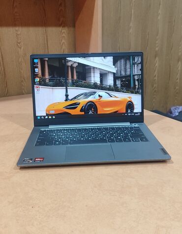 техно мегабук т1: Ноутбук, Lenovo, 16 ГБ ОЗУ, AMD Ryzen 7, 14 ", Б/у, Для работы, учебы, память SSD