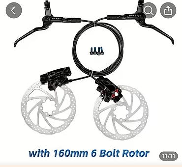 29 velo: ZRACE mexaniki disk əyləc dəsti – 160 mm 6 bolt rotorlarla Məhsulun — 1