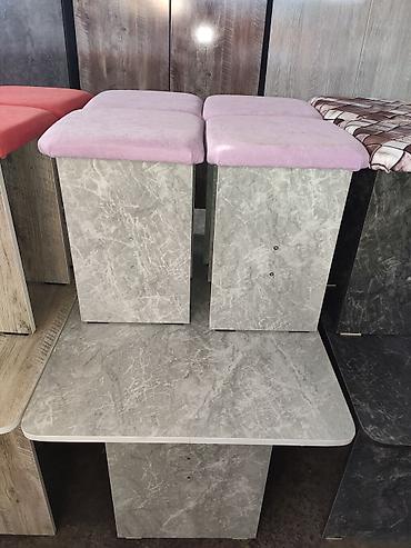 Кухонные столы: Столы со стульями на кухню Кухонный стол 4 табуретки из российкого — 5