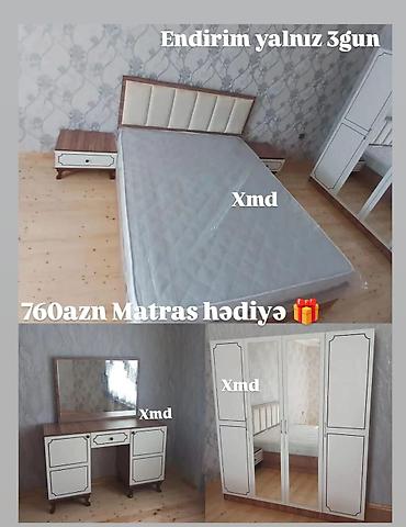 Yataq otağı mebel dəsti Tərkibi: - Çarpayı başlığı ilə (mattress lalafo.az -da Yataq otağı mebel dəsti Tərkibi: - Çarpayı başlığı ilə (mattress