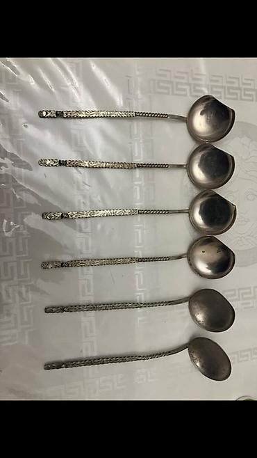 Кухонные принадлежности: - Məhsul: Uzun saplı qaşıq dəsti - Miqdar: 6 eded - Material: Metal — 1