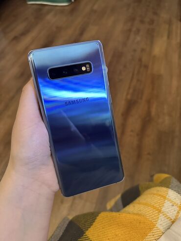 telfonlar samsung: Samsung Galaxy S10 Plus, 128 ГБ, цвет - Синий, Сенсорный, Отпечаток пальца, Две SIM карты
