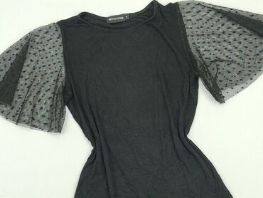 czarne bluzki ażurowe: Bluzka Damska, Prettylittlething, M, stan - Zadowalający