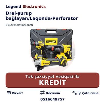 lazer acar: Elan başlığı: Elektrik alət dəsti, Drel-şurup — 1