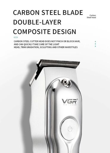 Mašinice za šišanje: Masinica za sisanje Trimer VGR dinara Napon: 100-240V Snaga: 5V — 8