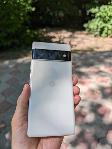 безпроводной телефон: Google Pixel 6 Pro, Б/у, 128 ГБ, цвет - Белый